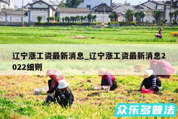 辽宁涨工资最新消息_辽宁涨工资最新消息2024细则