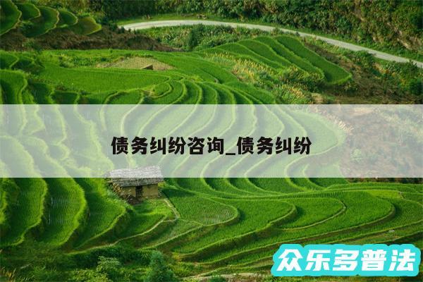 债务纠纷咨询_债务纠纷