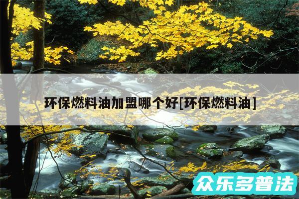 环保燃料油加盟哪个好及环保燃料油