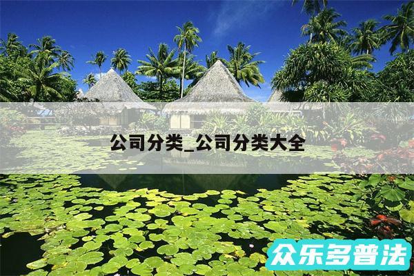 公司分类_公司分类大全