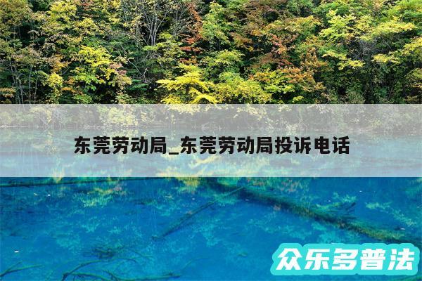 东莞劳动局_东莞劳动局投诉电话