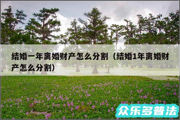结婚一年离婚财产怎么分割以及结婚1年离婚财产怎么分割
