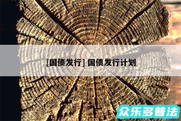 及国债发行 国债发行计划