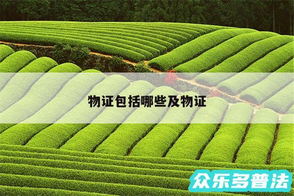 物证包括哪些及物证