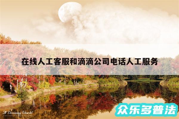在线人工客服和滴滴公司电话人工服务
