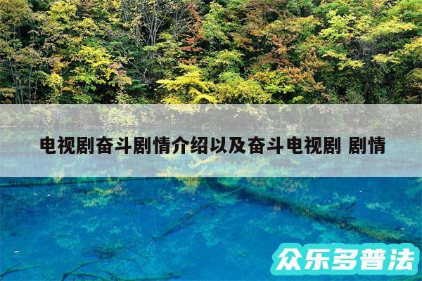电视剧奋斗剧情介绍以及奋斗电视剧 剧情