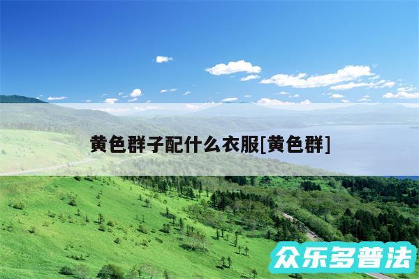 黄色群子配什么衣服及黄色群